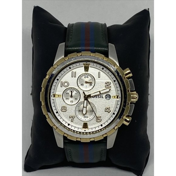 Fossil Dean Fs4795 Mens Black Leather 